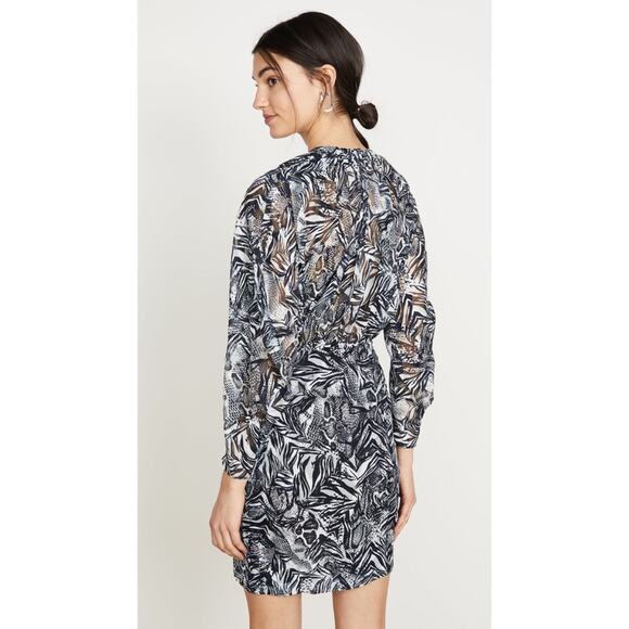 IRO Jenian metallic mini dress animal print 38/US6 - Picture 7 of 12